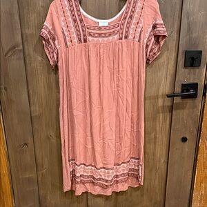 Knox Rose Terracotta Embroidered Tunic